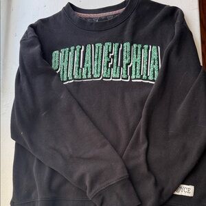 Black Philadelphia Eagles Women’s Crewneck